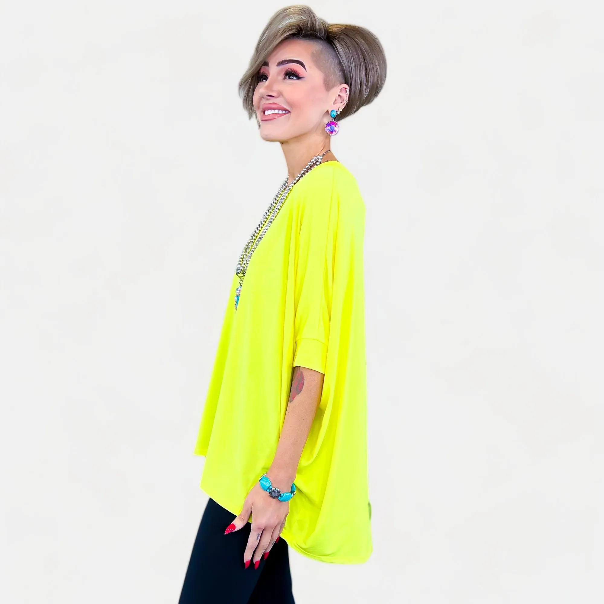 Neon Yellow Essential Top [NO RETURNS]