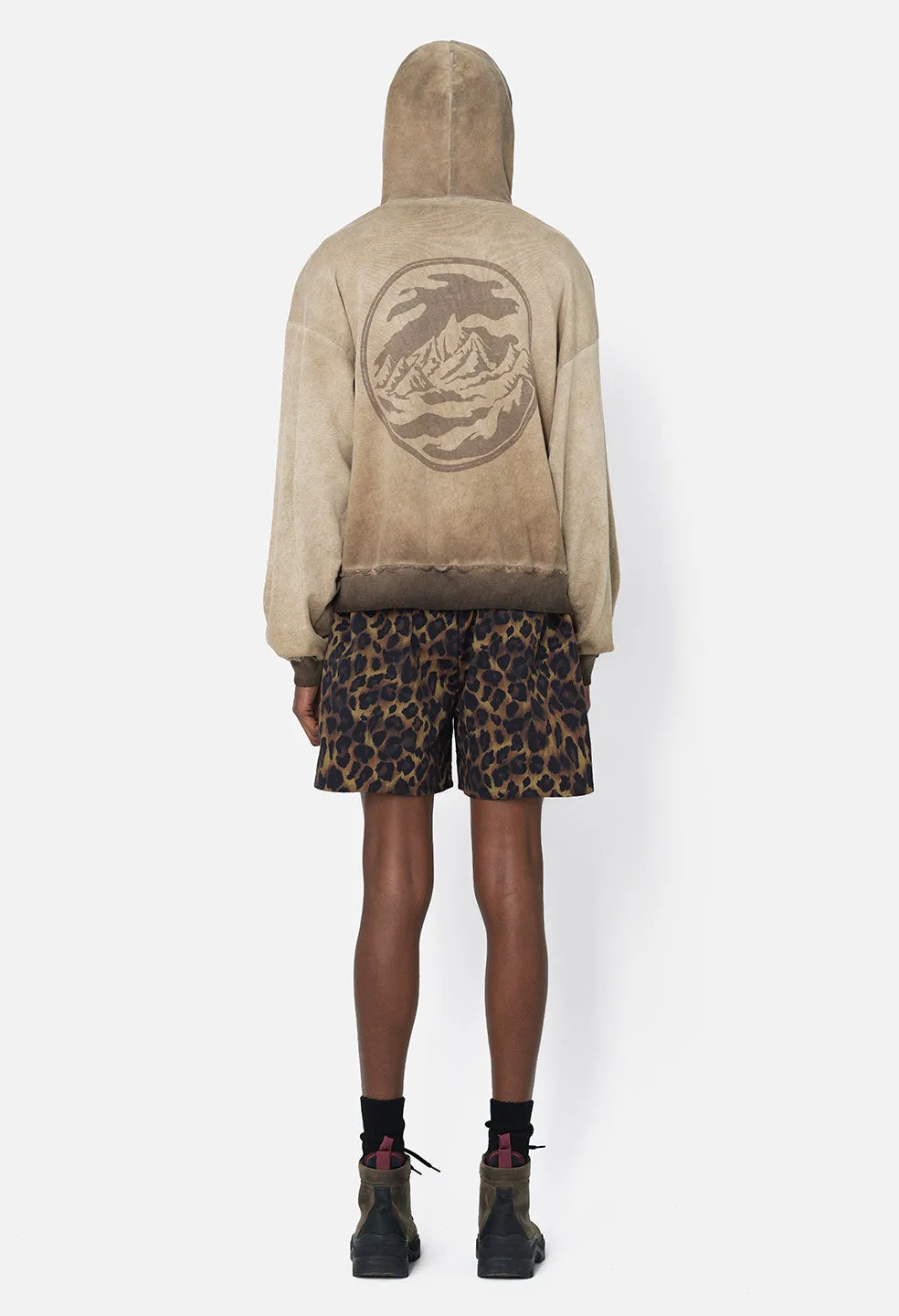 Nepal Tuck Terry Hoodie / Oil Wash Dune