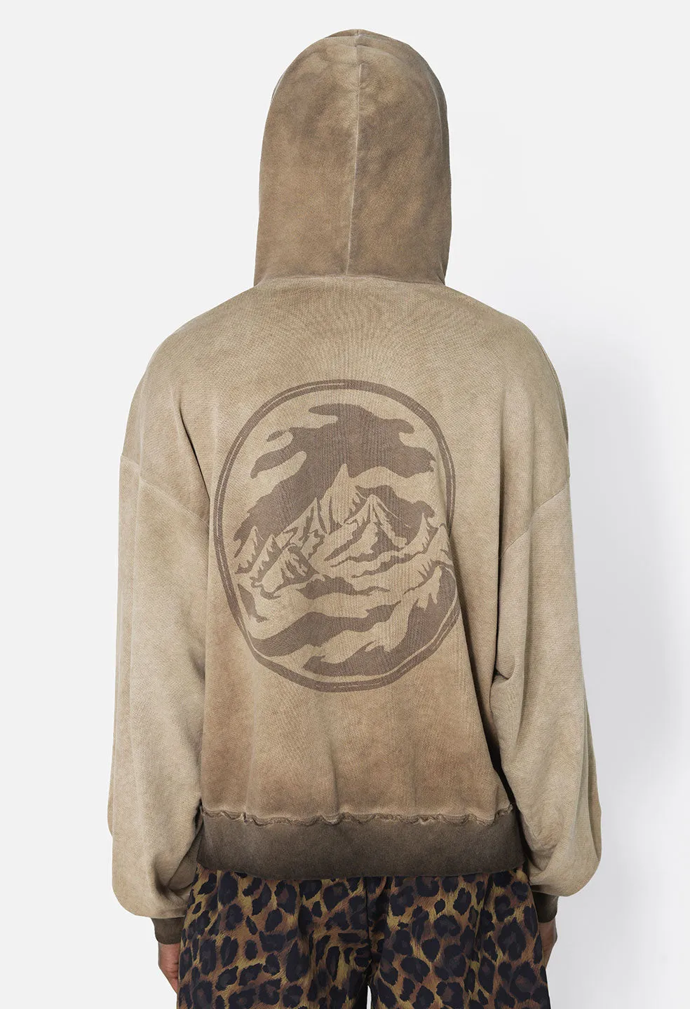 Nepal Tuck Terry Hoodie / Oil Wash Dune