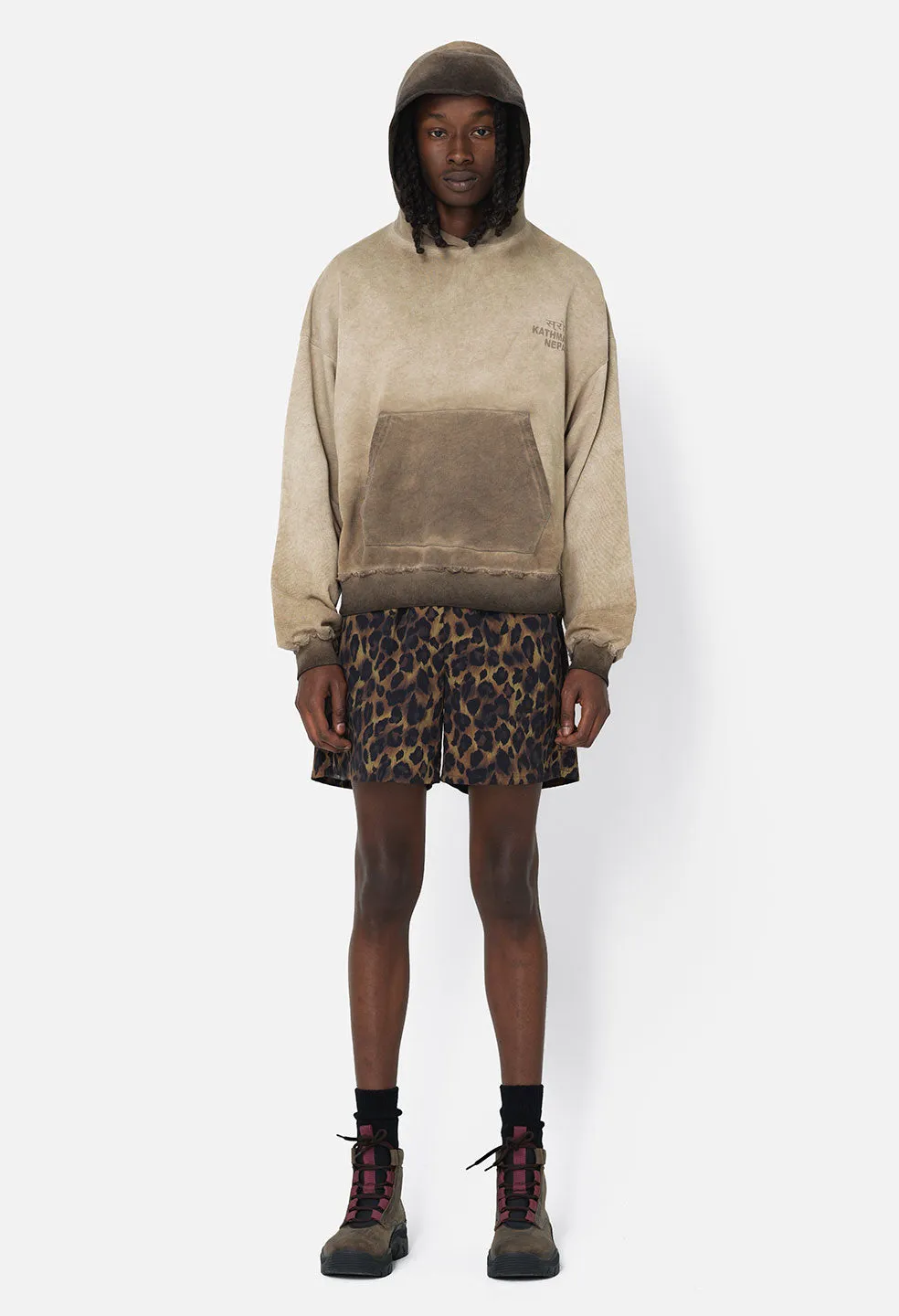 Nepal Tuck Terry Hoodie / Oil Wash Dune