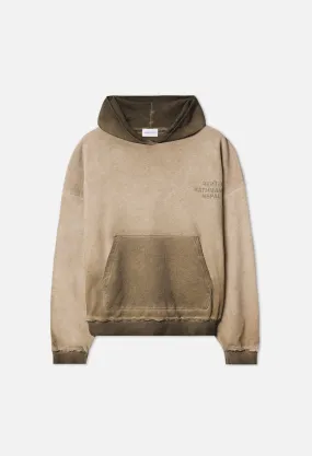 Nepal Tuck Terry Hoodie / Oil Wash Dune