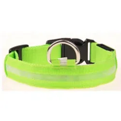 Nylon Pet Dog Collar LED Light Night Safety Pets Supplies Cat LED Dog Collar For Small Dogs LED Collars Glowing Pet Accessories