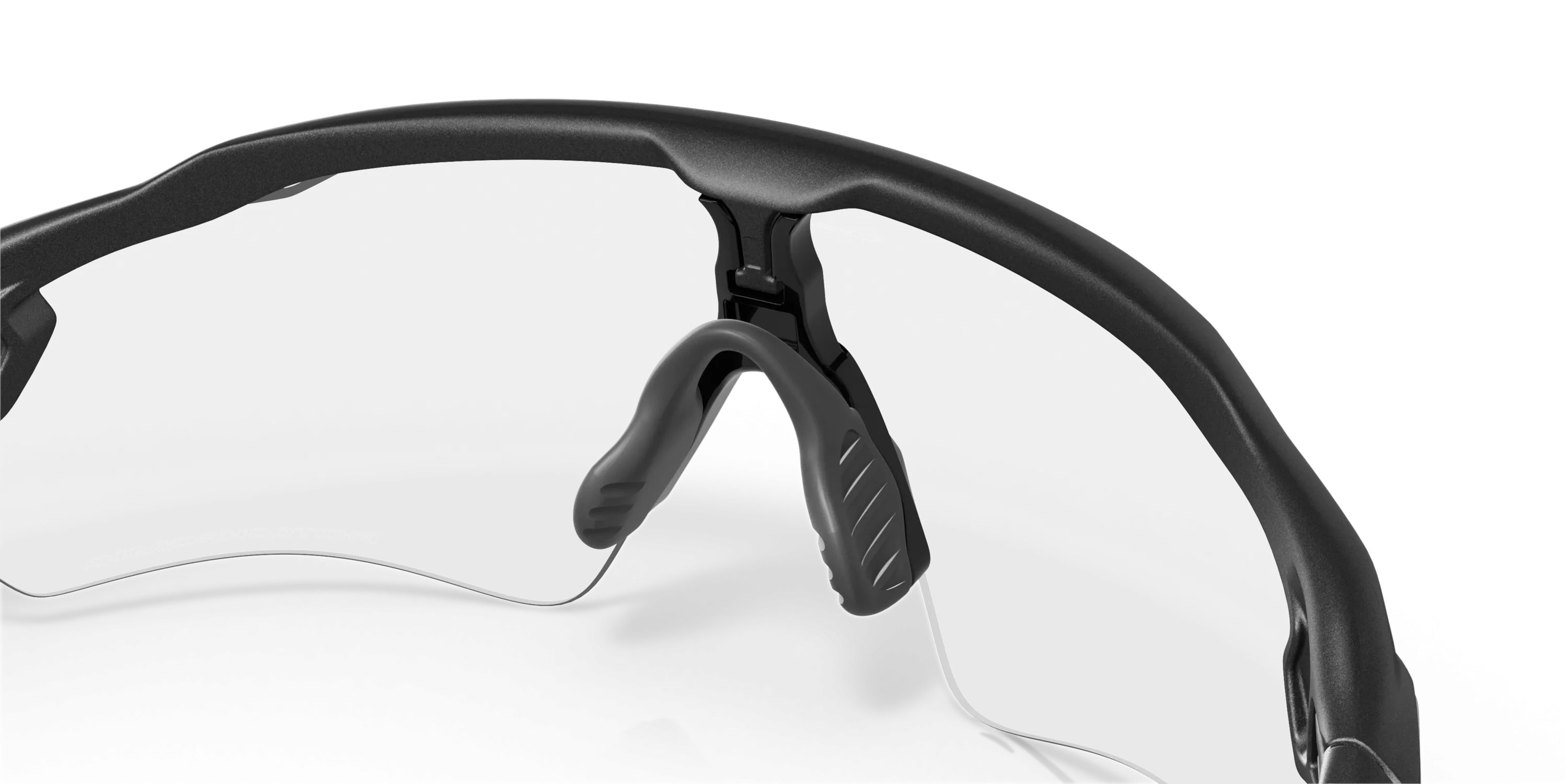 Oakley Radar EV Path Clear To Black Iridium Photochromic Lenses Steel Frame