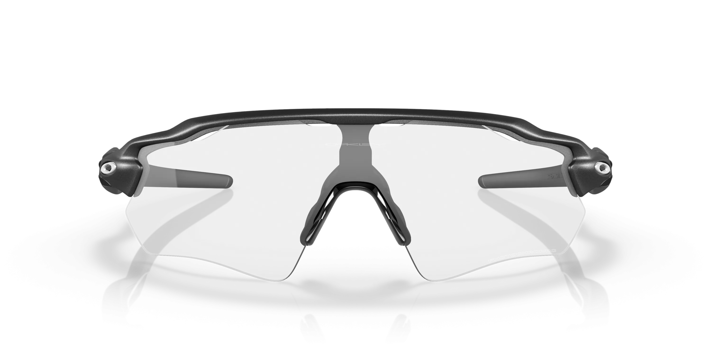 Oakley Radar EV Path Clear To Black Iridium Photochromic Lenses Steel Frame