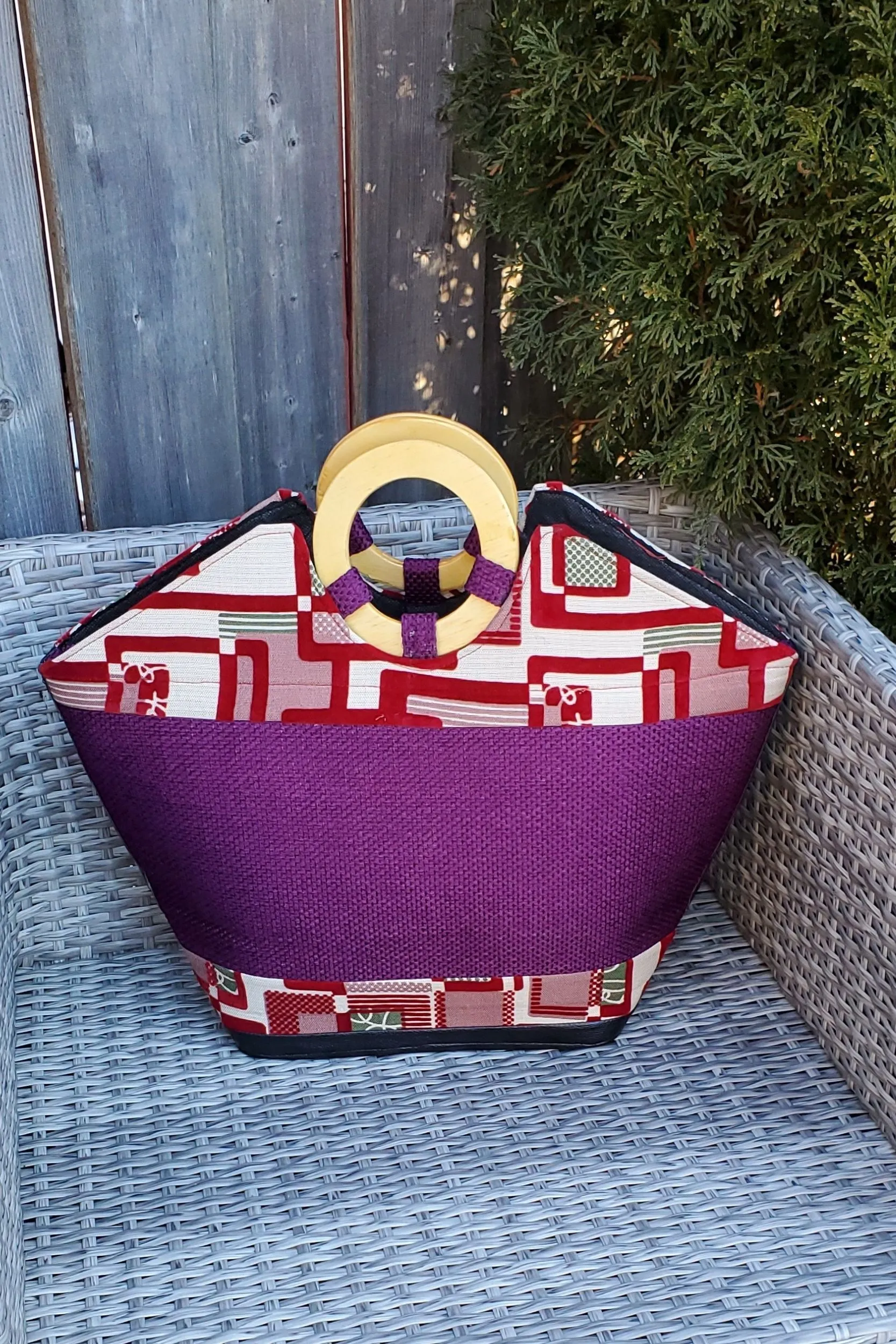 OLAVA African Print Tote Bag