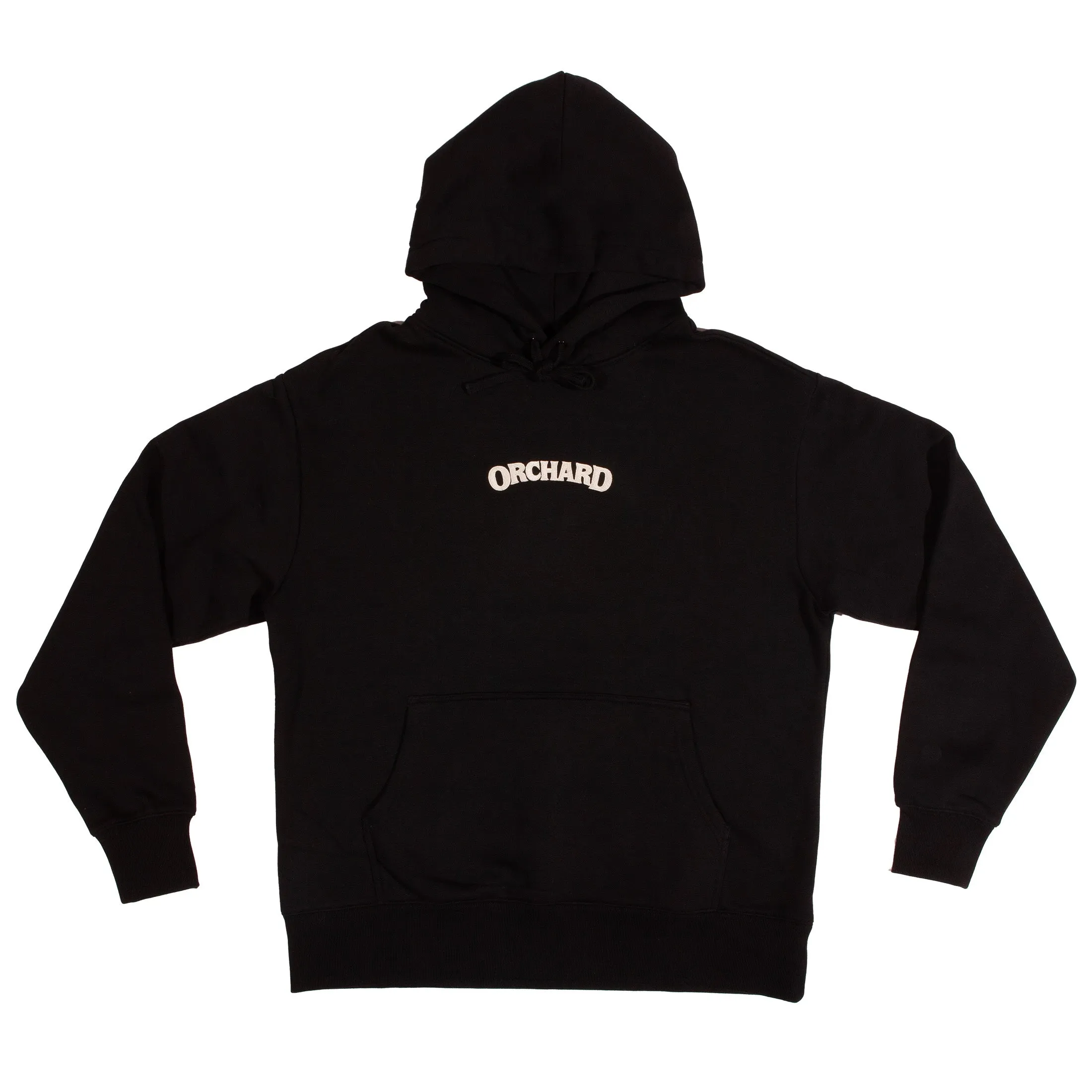 Orchard Text Emb Heavyweight Hoodie Black/Cream