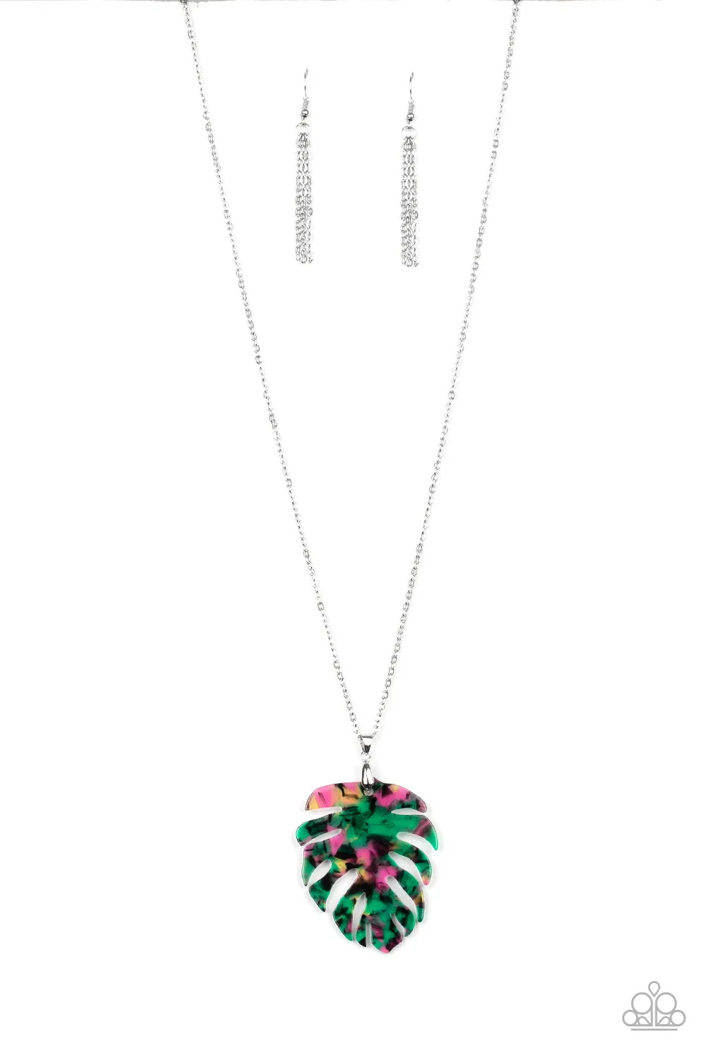 Paparazzi Accessories - Prismatic Palms #N392 Box 4 - Green Necklace