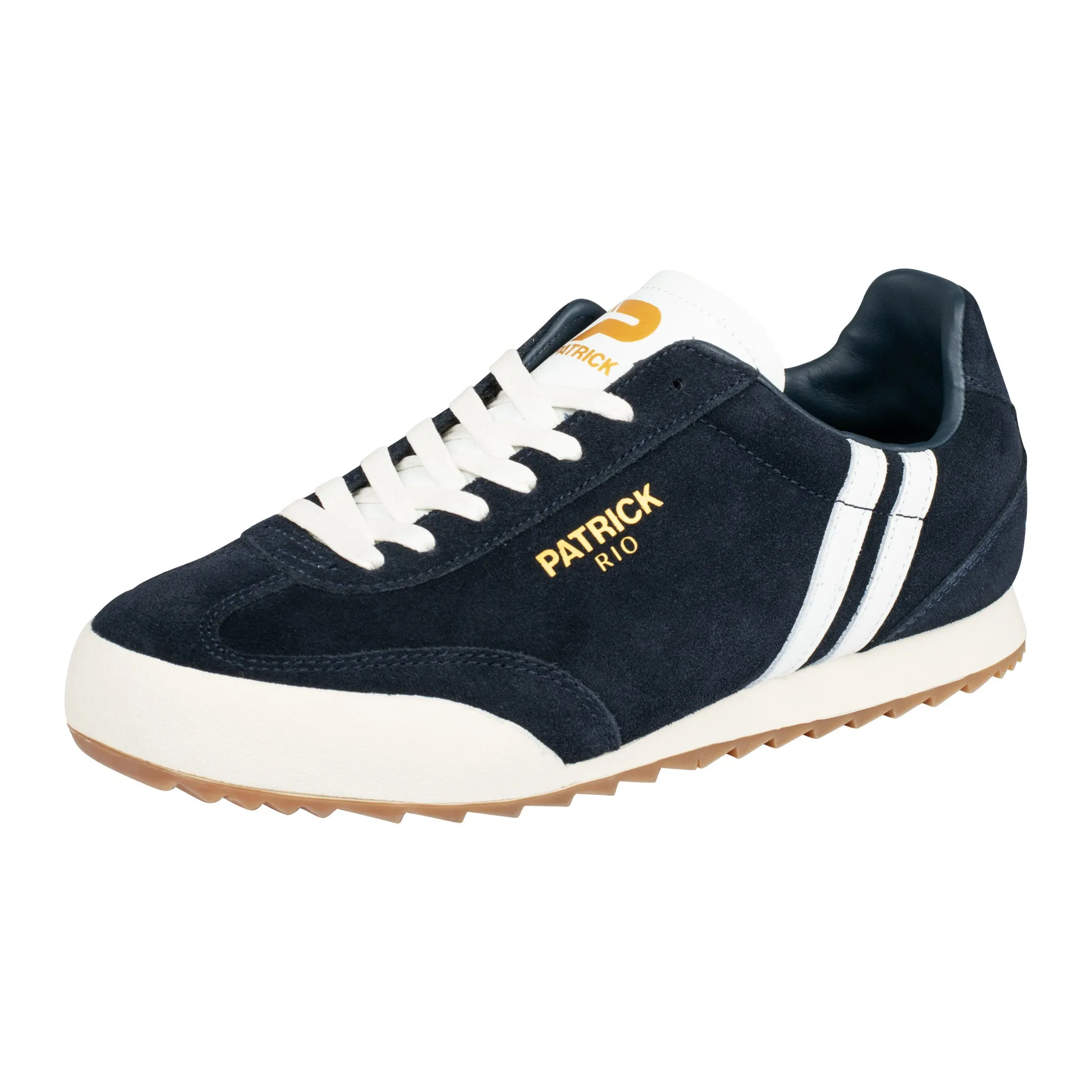 Patrick Rio Suede Trainers Navy/White