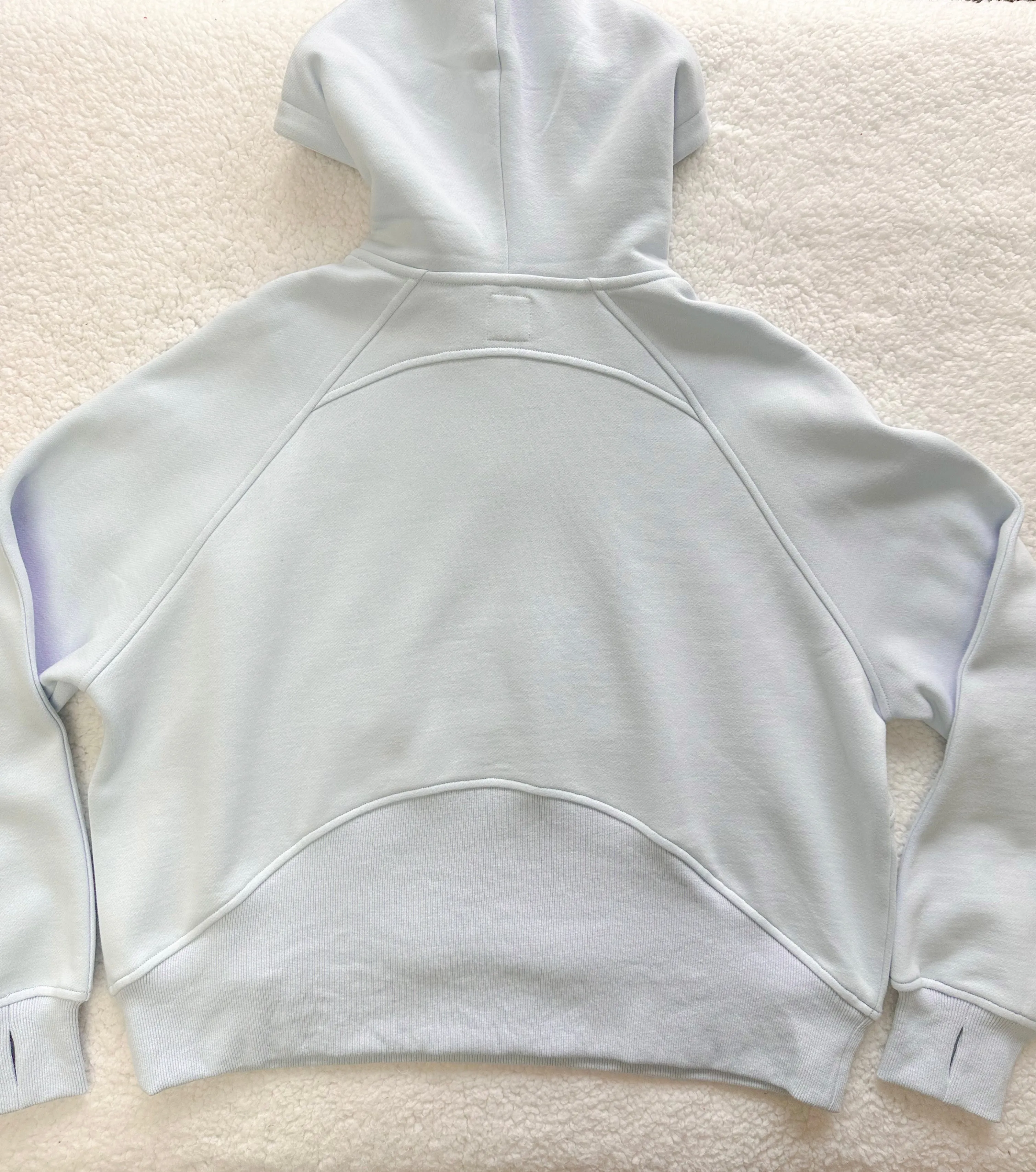 Pilates Detailed Waist Length Quarter Zip Hoodie