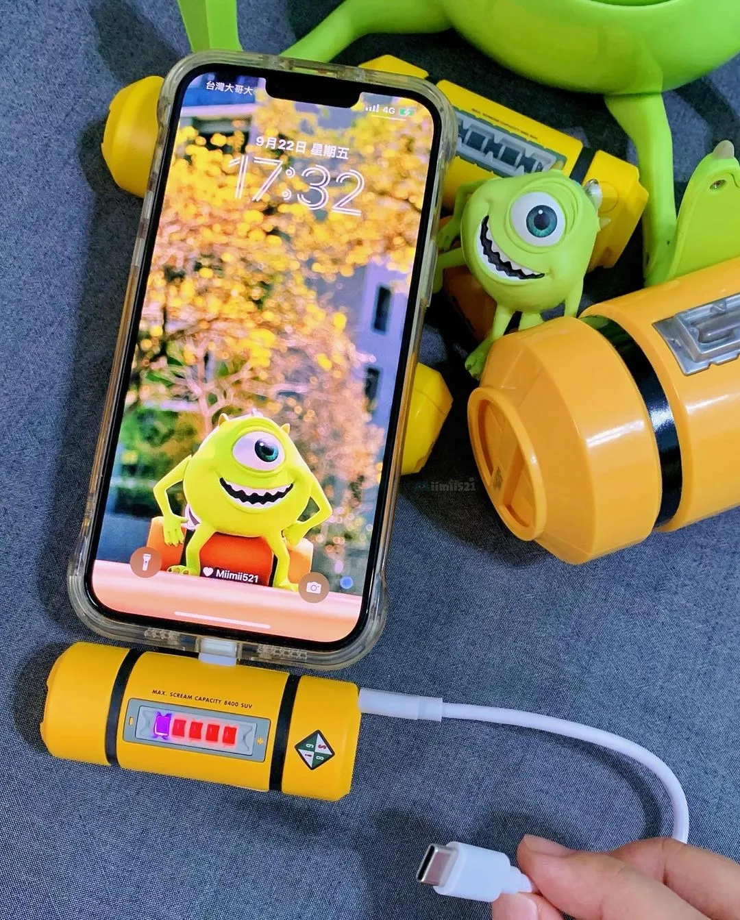 Pixar Monsters Inc. Scream Canister Power Bank 5000mAh