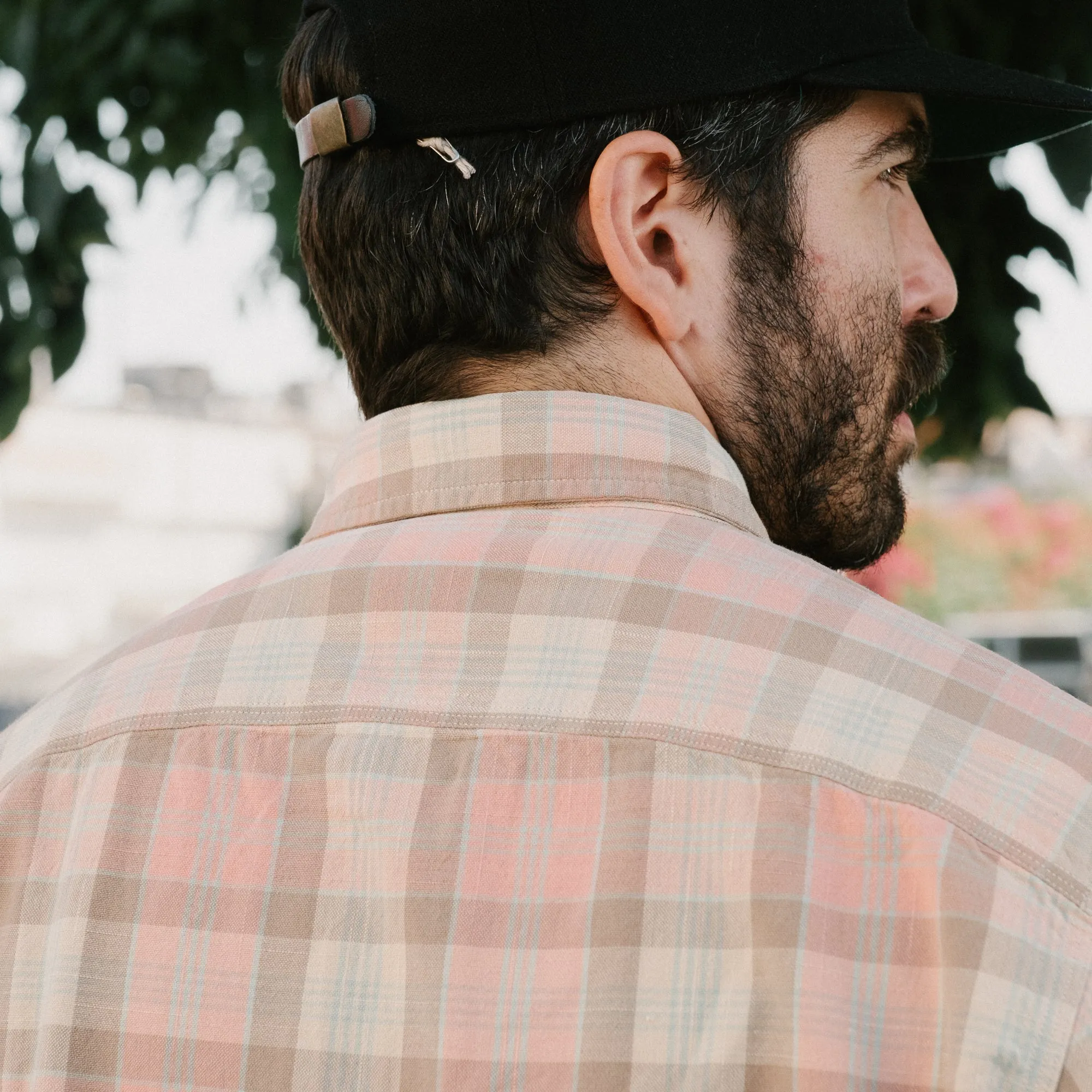 Plaid Woven Workshirt Pink Multi FINAL SALE