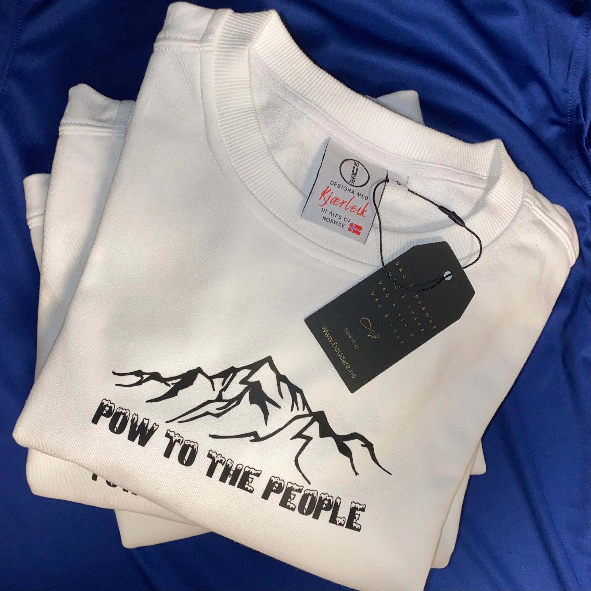 Pow to the People - Genser - Sweater med ski og snømotiv