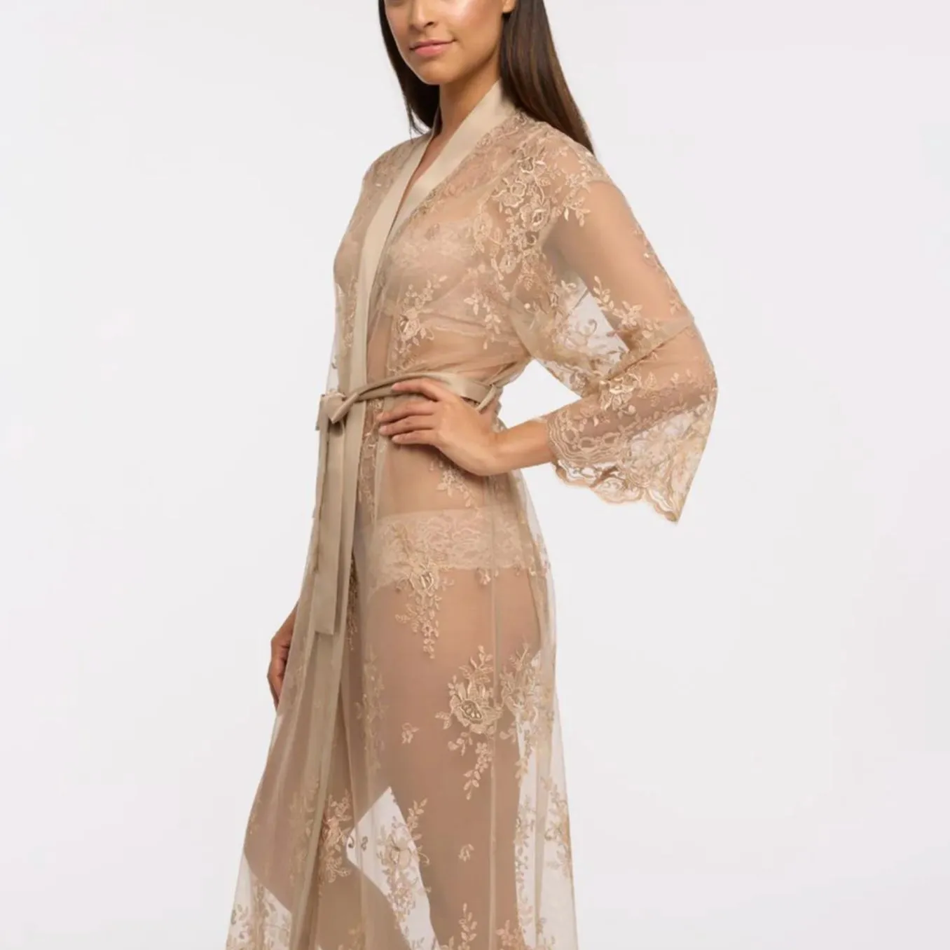 Rya Collection Darling Long Robe 220 in Latte