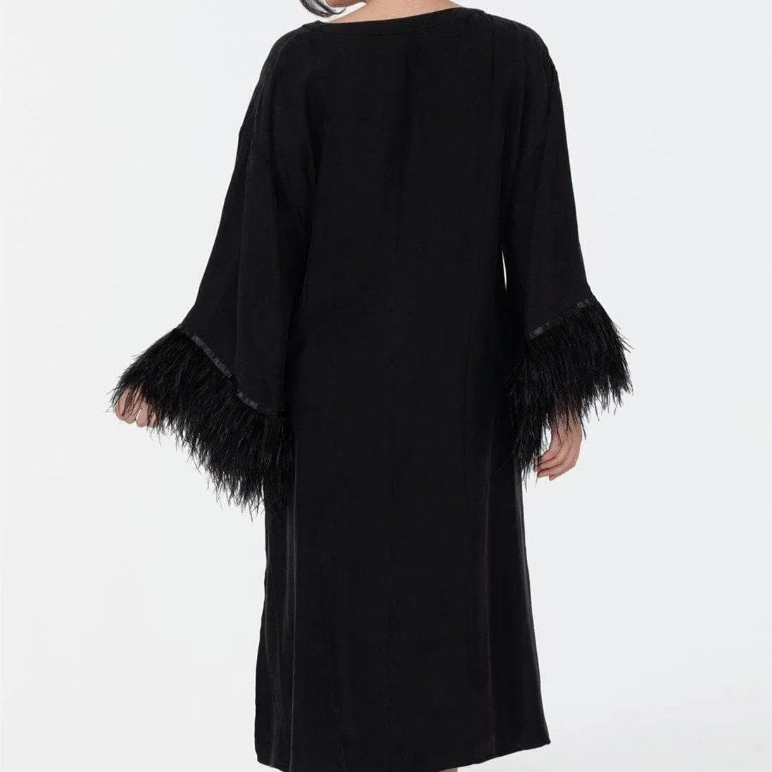 Rya Collection Swan Caftan 539 in Black