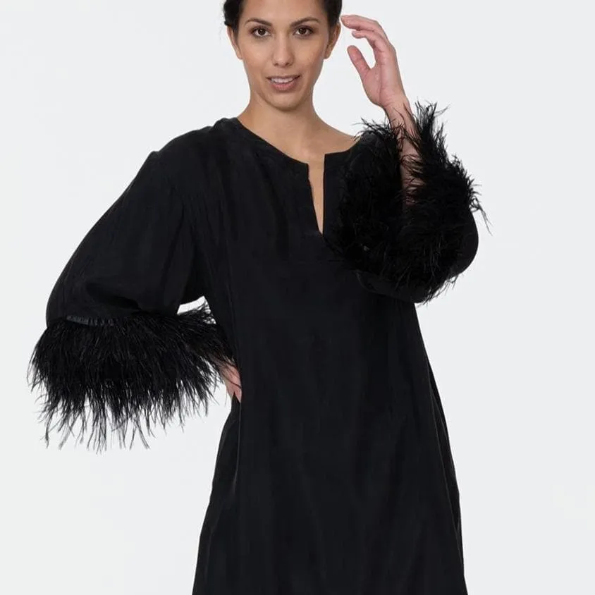 Rya Collection Swan Caftan 539 in Black