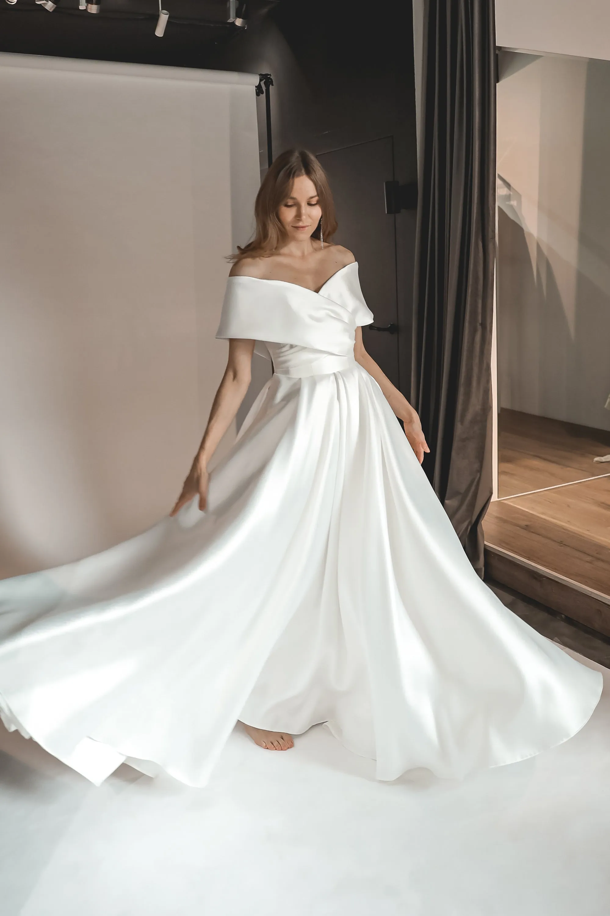 Satin Wedding Dress Cameron