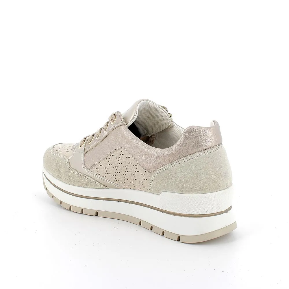 Scarpe da Donna - IGI&CO Art. 5662122 BEIGE Sneakers scamosciato casual