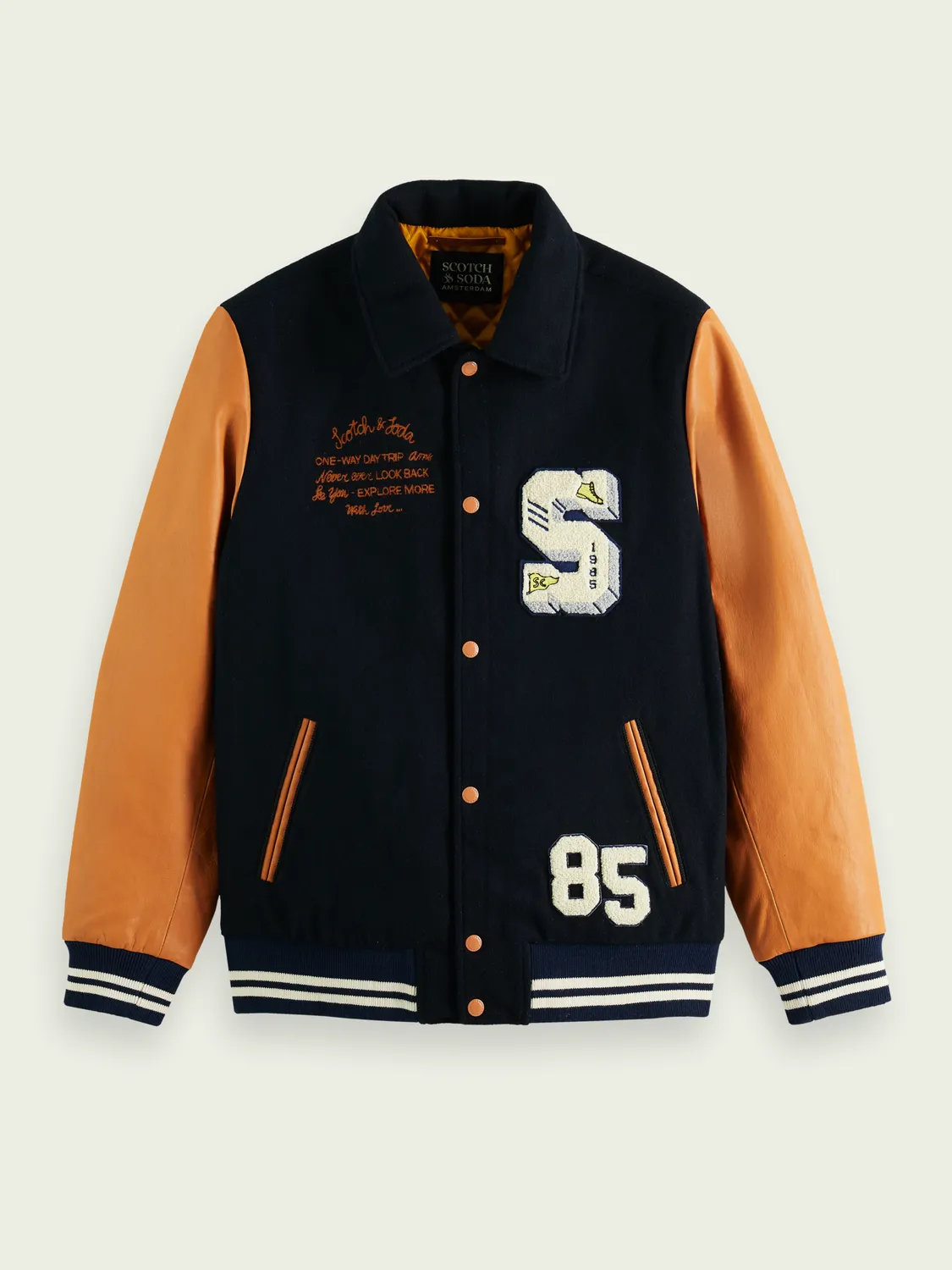 Scotch & Soda Navy College Varsity Jacket (169844)