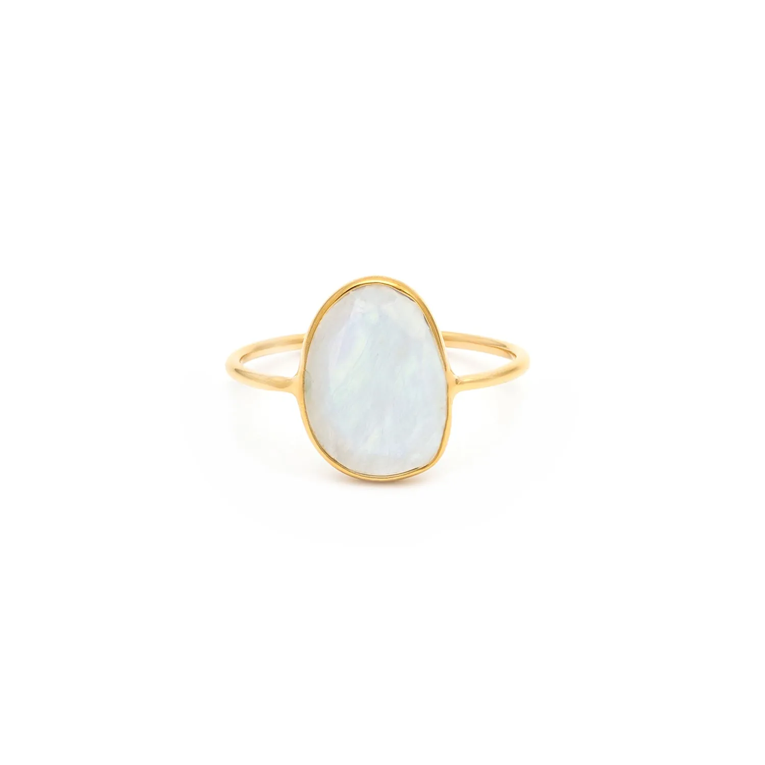 Selena Slice Ring | 10k Gold & Moonstone