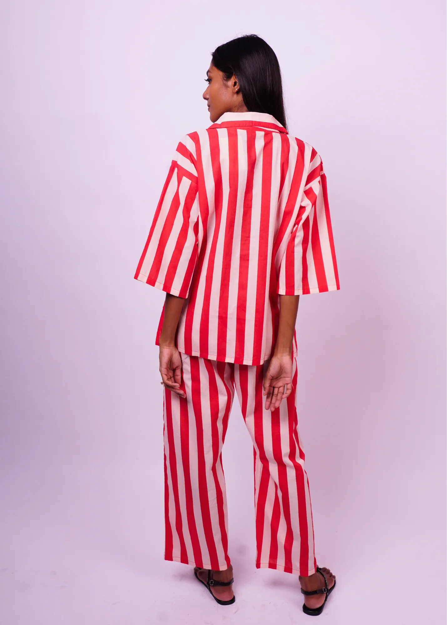 Sharan Boxy PJ 2pc Set - Cove Red Stripes