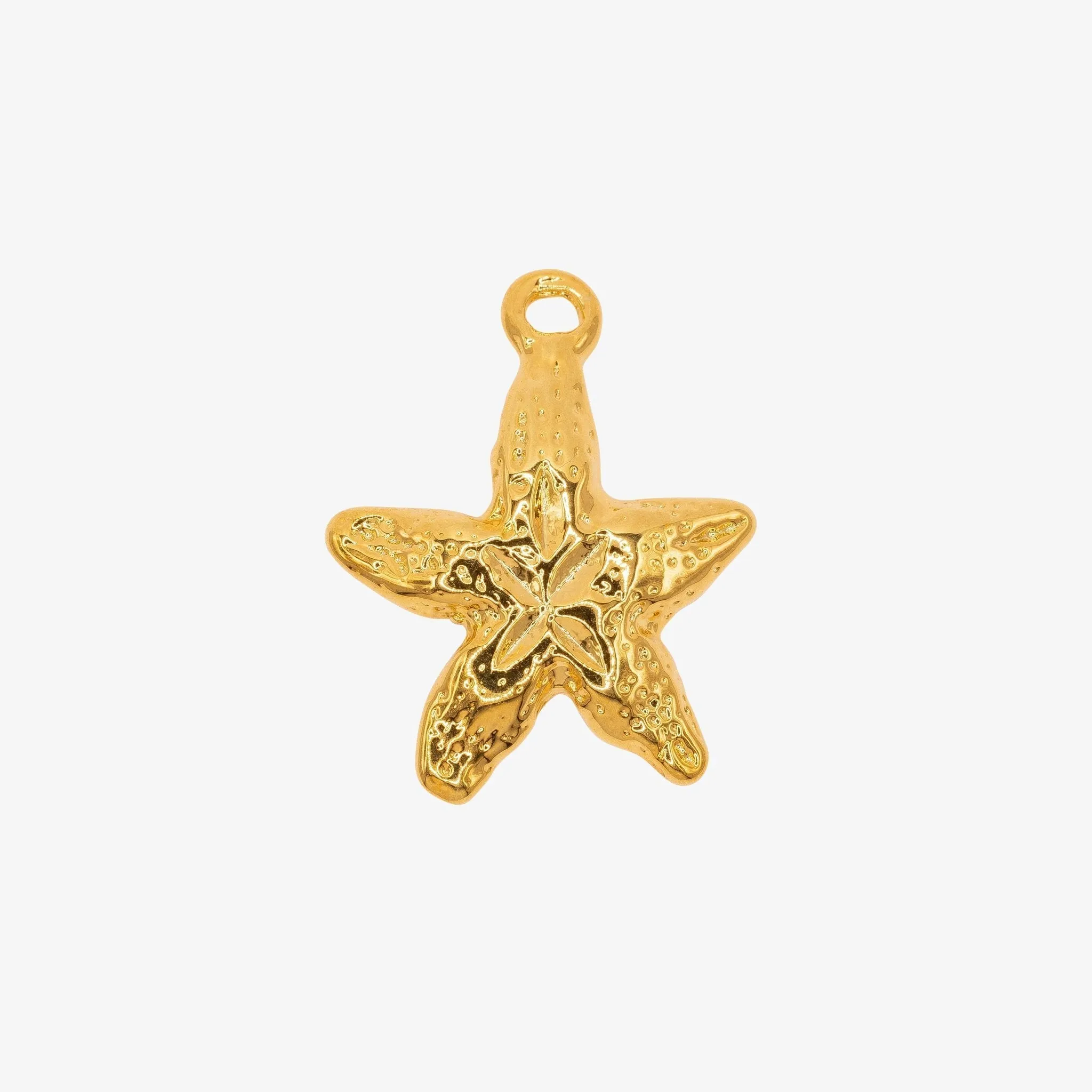 Starfish Charm Wholesale 14K Gold, Solid 14K Gold, G103