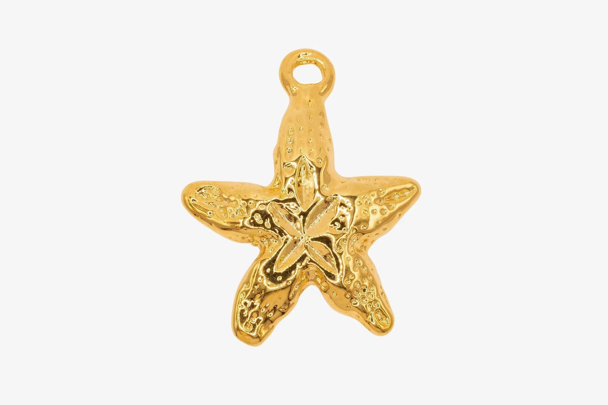 Starfish Charm Wholesale 14K Gold, Solid 14K Gold, G103