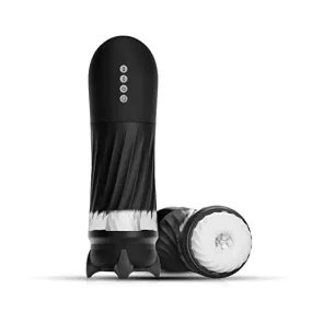 Tracy's Dog Automatic Male Masturbator, Adult Sex Toys for Men with 3 Twisting and 5 Thrusting Vibration Modes, Hands-Free Heating Male Vibrating Stroker for Men Guy Pleasure, Steelcan