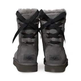 UGG Short Continuity Bow Charcoal Boots - Women's