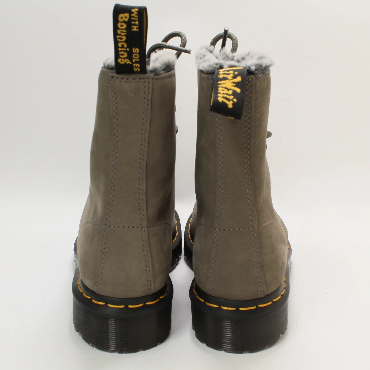 Womens Dr. Martens 1460 Serena 8 Eye Nickel Grey Uk Size 5