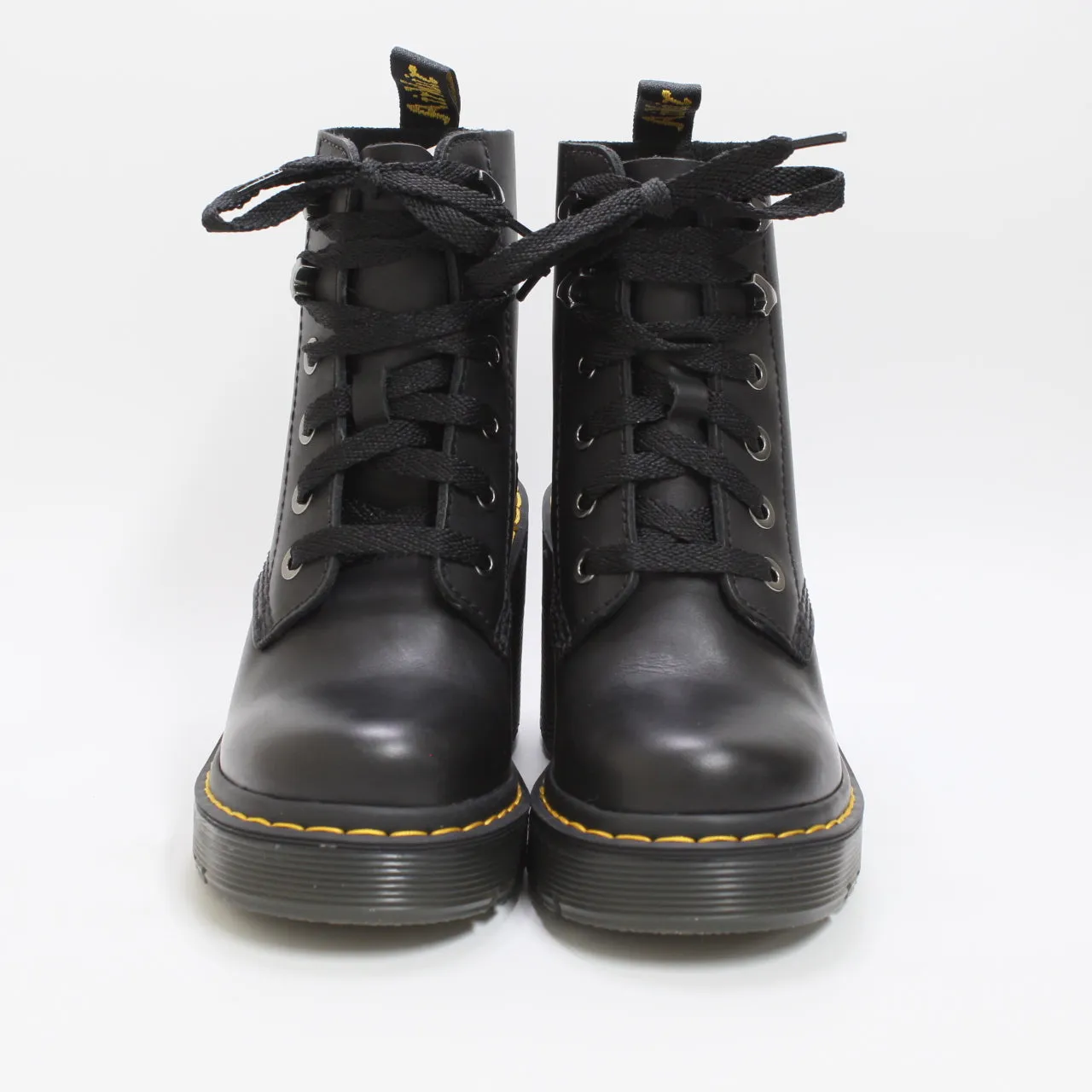 Womens Dr. Martens Jesy 6 Eye Ankle Boots Black Sendal