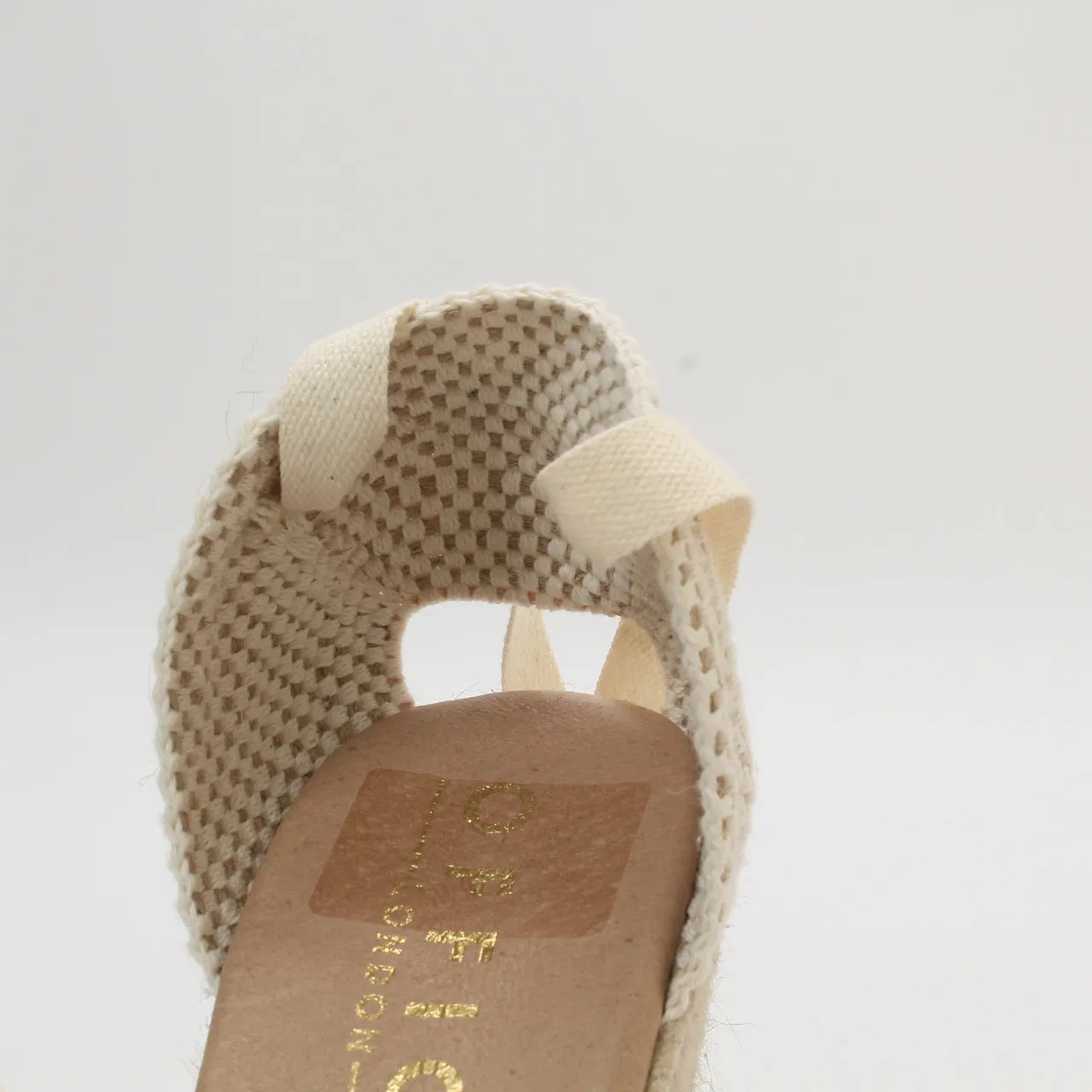 Womens Office Heather Ankle Tie Espadrilles Beige Suede Uk Size 7